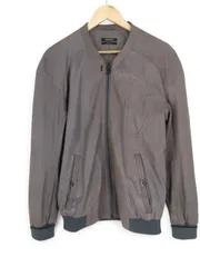 DIESEL ラムレザージャケット S ブラウン Black Gold 羊革 ブルゾン メンズ