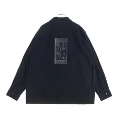 THE BLACK EYE PATCH (ブラックアイパッチ) HWC EMBROIDERED OPEN COLLARED L/S SHIRT ロゴエンブロイダリー オープンカラー 長袖シャツ ブラック BEPSS25TP07のサムネイル