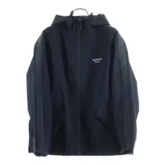 SUPREME (シュプリーム) 25SS GORE-TEX Stripe Hooded Jacket ゴアテックス ストライプ フーデットジャケット 胸ロゴ刺繍 マウンテンパーカー ブラック