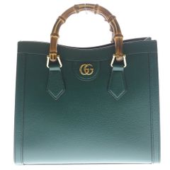GUCCI ダイアナ スモール トートバッグ グリーン - メルカリ