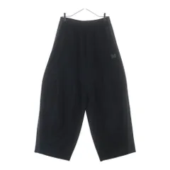 Needles (ニードルス) H.D. Pant 刺繍ロゴ ヒザデルパンツ トラックパンツ ブラック QV1615