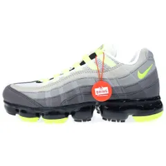 NIKE (ナイキ) AIR VAPORMAX 95 Neon AJ7292-001 エアヴェイパーマックス ネオン ローカットスニーカー グレー/イエロー US8/26.0cm