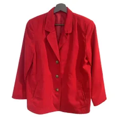 ノーブランド テーラードジャケット 3B シングル 赤 レッド ■GY99
