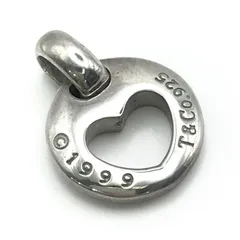 良品 TIFFANY＆Co. ティファニー ネックレス アクセサリー トップ エルサペレッティ オープン ハート SV925 シルバー レディース a12456