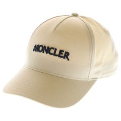 MONCLERモンクレール ロゴ刺繍 ベースボールキャップベージュ ユニ