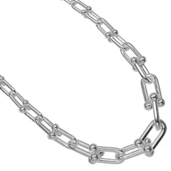 【TIFFANY&Co.】ティファニー ハードウェア グラジュエイテッドリンク シルバー925 レディース 106.3g ネックレス