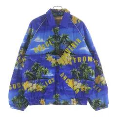 GUCCI (グッチ) 22AW From Los Angeles Print Nylon Jacket フロムロサンゼルスプリント 総柄 ナイロン コーチジャケット ブルー 694137 ZAJI0のサムネイル