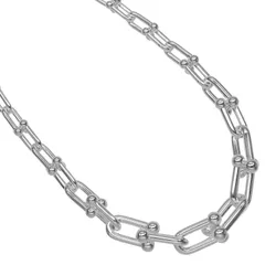 【TIFFANY&Co.】ティファニー ハードウェア グラジュエイテッドリンク シルバー925 レディース 106.4g ネックレス