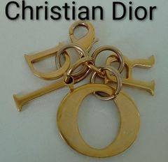 ARR25 クリスチャンディオール 極美品 DIOR ロゴチャーム ゴールド金具