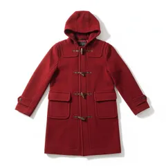 ユナイテッドアローズ UNITED ARROWS ダッフルコート ロング トグルボタン フード付き 赤 UK6サイズ 985749のサムネイル