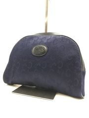 CELINE マカダム柄 ハンドバッグ ネイビー - メルカリ