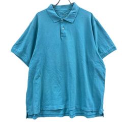 patagonia パタゴニア ワンポイントロゴ ポロシャツ ブルー XL - メルカリ