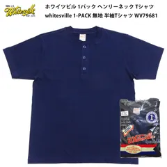 ホワイツビル 1パック ヘンリーネック Tシャツ WV79681 無地 1-PACK 半袖Tシャツ 東洋エンタープライズ  whitesville 128.ネイビーのサムネイル