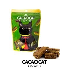 CACAOCAT 切れ端 BROWNIE 抹茶【60g】DADACA 北海道 お土産 チョコ 猫 おやつ ギフト プレゼント お取り寄せ 母の日 父の日 お中元 御歳暮 クリスマス バレンタイン ホワイトデー カカオキャット 送料無料のサムネイル