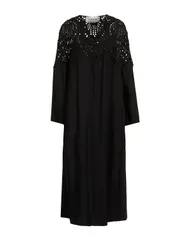 【送料無料】 ヴァレンティノ レディース ワンピース トップス ひざ丈ワンピース Black