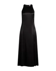 【送料無料】 ルルスタジオ レディース ワンピース トップス シルクドレス Black