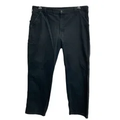 メキシコ製 Carhartt ペインターパンツ W40 ブラック カーハート ジップアップ YKKジップ ビッグサイズ ワーク ボトムス 2604-383