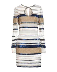 【送料無料】 エリザベッタフランキ レディース ワンピース トップス ミニワンピース・ドレス Blue