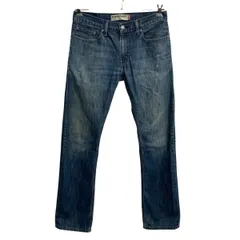 Levi's 514 デニムパンツ W32 ブルー リーバイス ジップアップ 紙パッチ コインポケット アメカジ デニム ジーンズ 2604-433