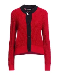 カール ラガーフェルド レディース アウター カーディガン KARLAGERFELD Red レッドのサムネイル
