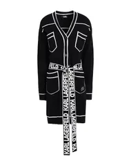カール ラガーフェルド レディース アウター カーディガン KARLAGERFELD Black ブラックのサムネイル