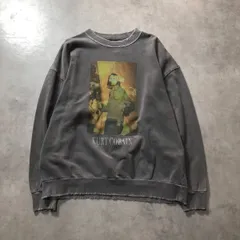 GQ5272◇SCREEN STARS : カートコバーン 加工スウェット◇L◇フェードグレー KURT COBAIN ダメージ スウェット LIFEのサムネイル