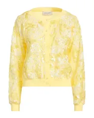 【送料無料】 エルマンノ シェルヴィーノ レディース カーディガン アウター カーディガン Pastel Yellow