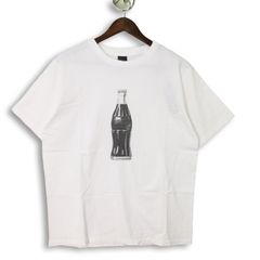 Coca-Cola 黒缶スパンコール刺繍Tシャツ L - メルカリ