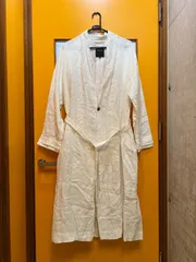 Y【Y6-12】◇ pas de calais　36サイズ　リネンローブ　アイボリーのサムネイル