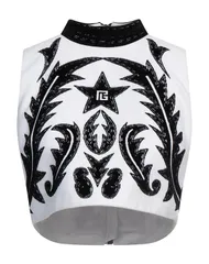 バルマン レディース トップス シャツ BALMAIN White ホワイトのサムネイル