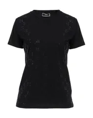 エリザベッタフランキ レディース トップス Tシャツ ELISABETTA FRANCHI Black ブラックのサムネイル