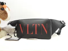 ヴァレンチノ ベルトバッグ VLTN レザー黒 赤ロゴ ボディバッグ バムバッグ 未使用@ 13のサムネイル