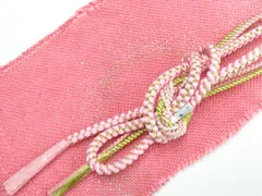 【一輝堂】和装小物 帯締め帯揚げセット 振袖用 丸組 金糸 総絞り 飾り付 帯締 帯揚 26w04-4669