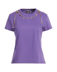 エリザベッタフランキ レディース トップス Tシャツ ELISABETTA FRANCHI Purple パープルのサムネイル