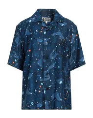 ア ベイシング エイプ レディース トップス シャツ A BATHING APE Navy ネイビーのサムネイル