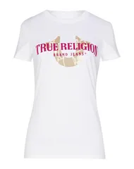 トゥルーレリジョン レディース トップス Tシャツ TRUE RELIGION Off White オフホワイトのサムネイル