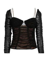 セルフ・ポートレイト レディース トップス シャツ SELFPORTRAIT Black ブラックのサムネイル