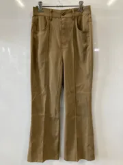 ピD265⚫︎coen⚫︎コーエン⚫︎パンツ⚫︎フレア⚫︎センタープレス⚫︎ウエスト一部ゴム⚫︎レディース⚫︎sizeM⚫︎茶