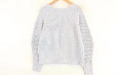 a v v standard スカイブルー ラグラン ニット M スカイブルー