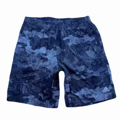 アディダス ショートパンツ メンズ 2XO ネイビー カモフラ コットン100％ ビッグサイズ 迷彩 短パン