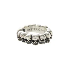 新品未使用 HYSTERIC GLAMOUR MEN Hysteric Glamour ヒステリックグラマー スカル 復刻アイテム SV925 20号 SKULL リング 品番：02243QA02706 管理番号:2032-7920のサムネイル