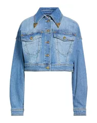 ヴェルサーチ レディース アウター ジャケット・ブルゾン デニムブルゾン VERSACE JEANS COUTURE Blue ブルーのサムネイル