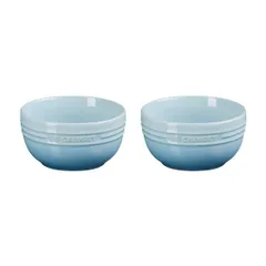 ル･クルーゼ レジェ･ボウル330㎖ （2個入）  コースターブルー		6938533420	  内容/φ11×6㎝×2	 材質/ストーンウェアのサムネイル