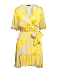 【送料無料】 リュージョー レディース ワンピース トップス ミニワンピース・ドレス Yellow