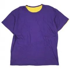 BONCOURA ボンクラ 日本製 丸胴 リバーシブルTシャツ 38 PURPLE/YELLOW 半袖 トップス g26456のサムネイル