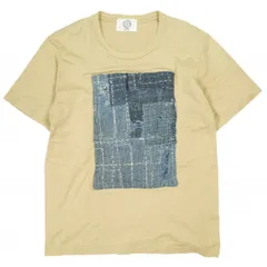 KUON クオン 日本製 BORO PATCHED TEE ボロパッチTシャツ M BEIGE 半袖 久遠 襤褸 トップス g26483のサムネイル