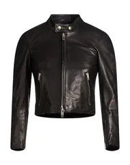バレンシアガ レディース アウター ジャケット・ブルゾン レザーブルゾン BALENCIAGA Black ブラックのサムネイル