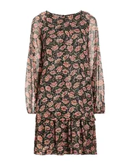 【送料無料】 リュージョー レディース ワンピース トップス ミニワンピース・ドレス Black