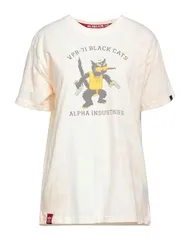 アルファインダストリーズ レディース トップス Tシャツ ALPHA INDUSTRIES Ivory アイボリーのサムネイル