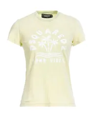 【送料無料】 ディースクエアード レディース Tシャツ トップス Ｔシャツ Light Green